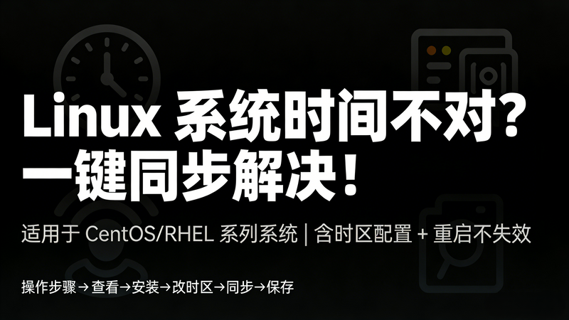 解决linux系统时间不对的问题-极客屿 Geek Island.