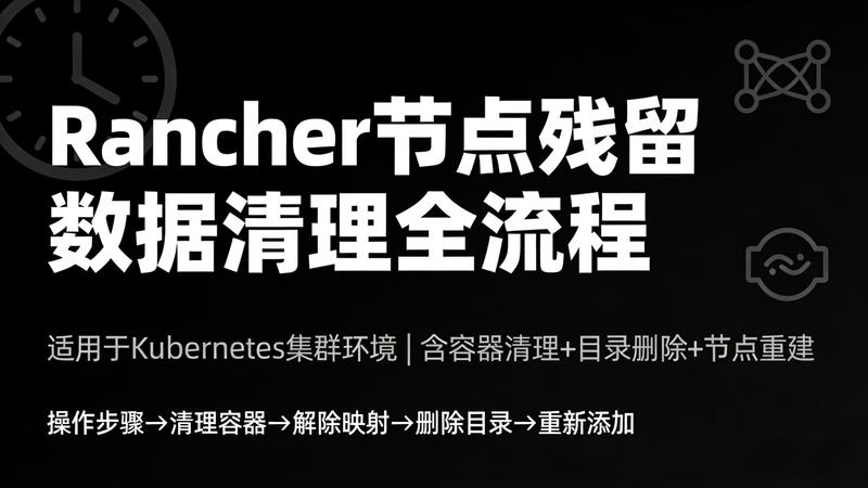 Rancher 清理主机节点残留数据的方法-极客屿 Geek Island.