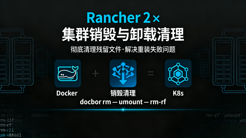 Rancher 2.x 集群销毁及卸载清理-极客屿 Geek Island.